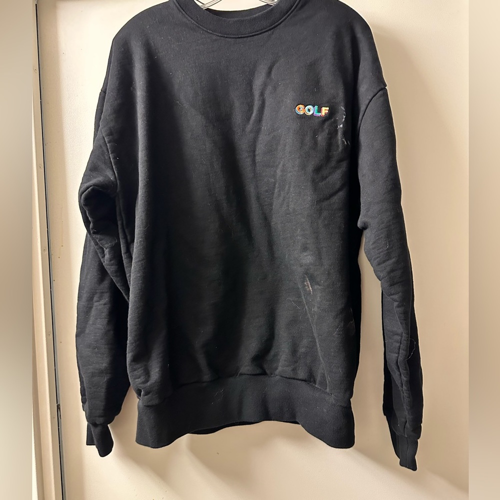 GOLF men’s crewneck black‎ sweatshirt size Large